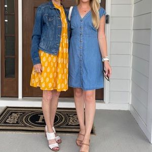 Loft denim dress size 4